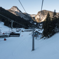 Sesselbahn Plan du Croix-Tête du Tronchey, Februar 2023