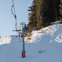 Schlepplift Djeu des Têtes, Februar 2023