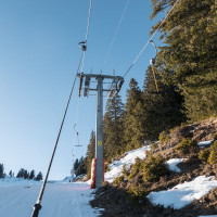 Schlepplift Djeu des Têtes, Februar 2023