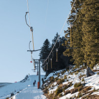 Schlepplift Djeu des Têtes, Februar 2023