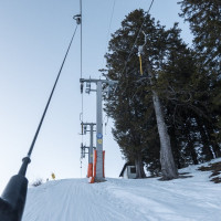 Schlepplift Djeu des Têtes, Februar 2023