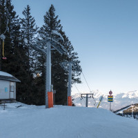 Schlepplift Djeu des Têtes, Februar 2023