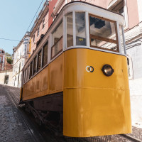 Standseilbahn Elevador da Glória in Lissabon, August 2025