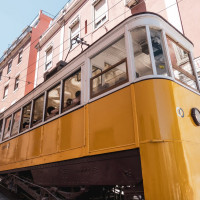 Standseilbahn Elevador da Glória in Lissabon, August 2025