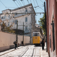 Standseilbahn Elevador da Glória in Lissabon, August 2025