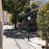 Standseilbahn Elevador da Glória in Lissabon, August 2025