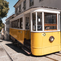 Standseilbahn Elevador da Glória in Lissabon, August 2025