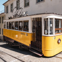 Standseilbahn Elevador da Glória in Lissabon, August 2025