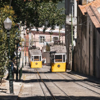 Standseilbahn Elevador da Glória in Lissabon, August 2025