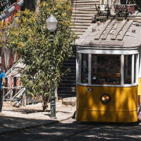 Standseilbahn Elevador da Glória in Lissabon, August 2025
