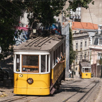 Standseilbahn Elevador da Glória in Lissabon, August 2025