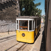 Standseilbahn Elevador da Glória in Lissabon, August 2025