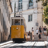 Standseilbahn Elevador da Glória in Lissabon, August 2025