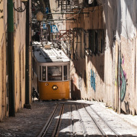 Standseilbahn Elevador da Lavra in Lissabon, August 2025