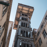 Elevador de Santa Justa in Lissabon, August 2025