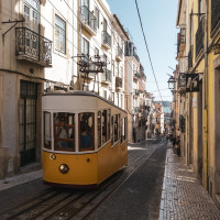 Standseilbahn Elevador da Bica in Lissabon, August 2025
