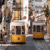 Standseilbahn Elevador da Bica in Lissabon, August 2025