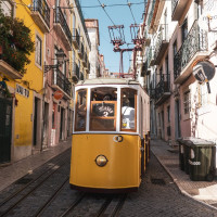 Standseilbahn Elevador da Bica in Lissabon, August 2025