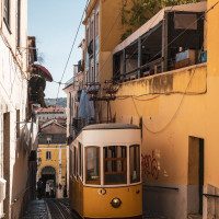 Standseilbahn Elevador da Bica in Lissabon, August 2025