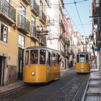 Standseilbahn Elevador da Bica in Lissabon, August 2025