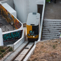 Standseilbahn Miradouro da Graça in Lissabon, August 2025