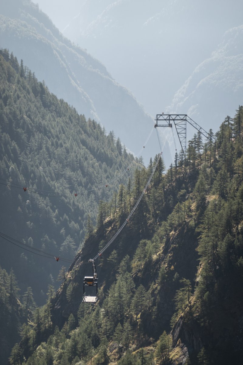 Luftseilbahn San Carlo-Robièi, Oktober 2023