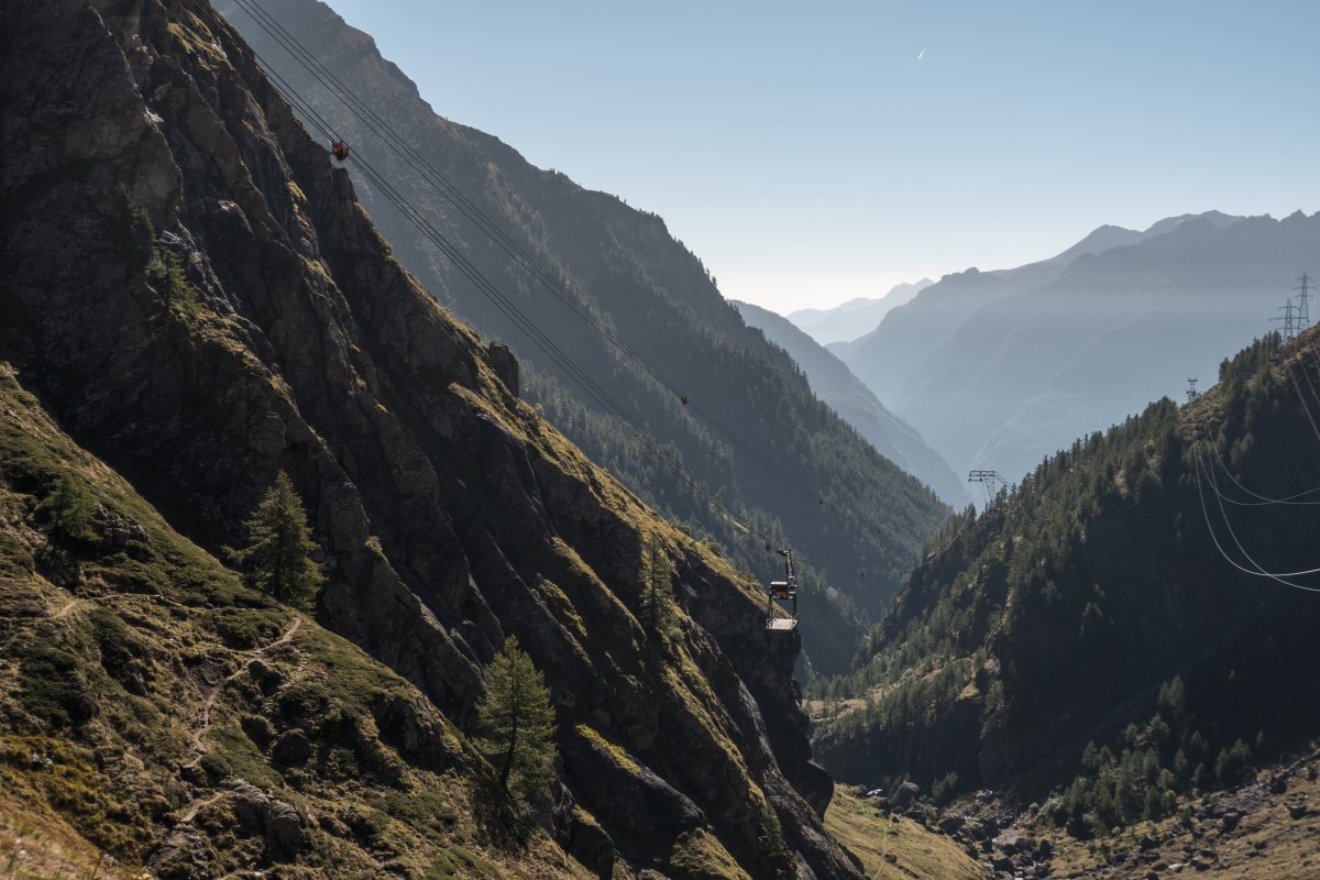 Luftseilbahn San Carlo-Robièi, Oktober 2023