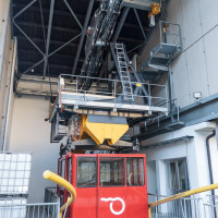 Talstation der Luftseilbahn Robièi-Cortino, Oktober 2023