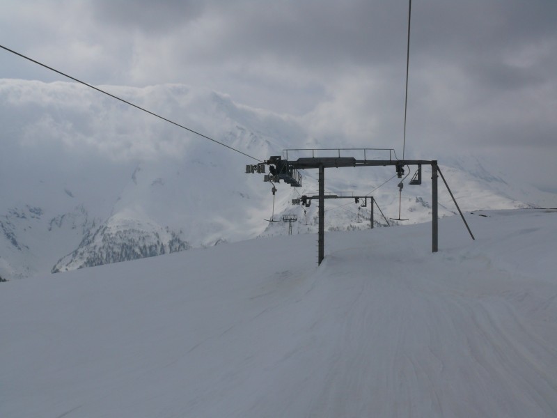 Kurve Schlepplift Stafel, April 2009