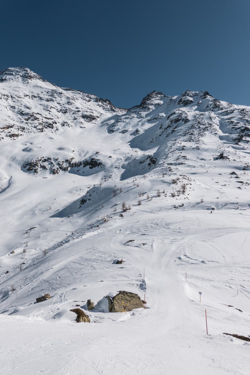 Abfahrt am Schlepplift Kastelegg auf der Wasenalp