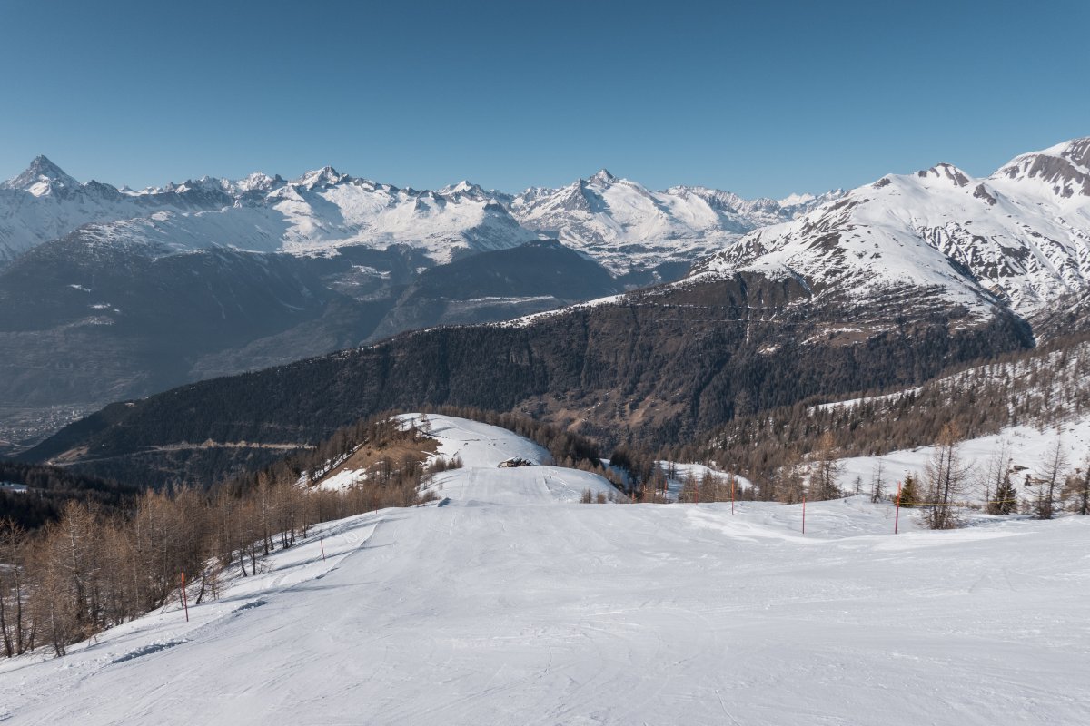 Skigebiet am Simplonpass