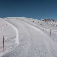 Skigebiet Rothwald mit Abfahrt am Schlepplift Bodmen-Kastelegg, März 2022