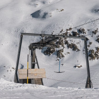 Bergstation des Schlepplifts Bodmen-Kastelegg, März 2022