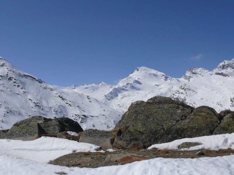 Panorama an der Bergstation Heidbodme, April 2009