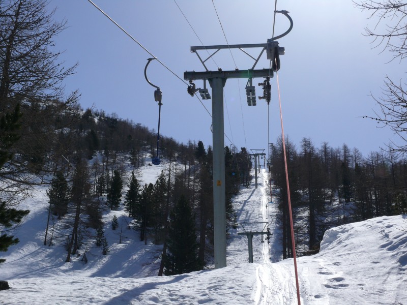 Schlepplift Furggu, April 2009