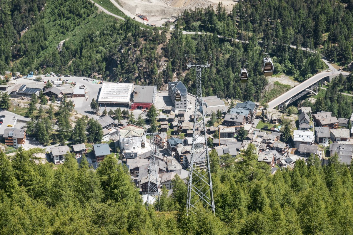 Blick auf Saas-Fee