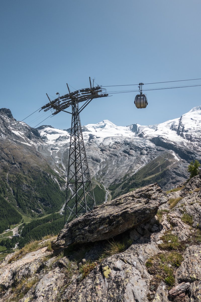 Gletscher in Saas-Fee