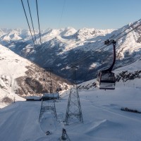 Kabinenbahn Maste 4-Felskinn (Alpinexpress), April 2018