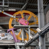 Bergstation der Kabinenbahn Maste 4-Felskinn (Alpinexpress), April 2018