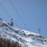 Kabinenbahn Saas Fee-Maste 4 (Alpinexpress), April 2018