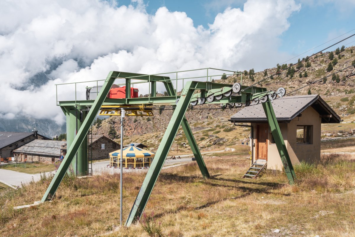 Talstation des Schlepplifts Kreuzboden, September 2020