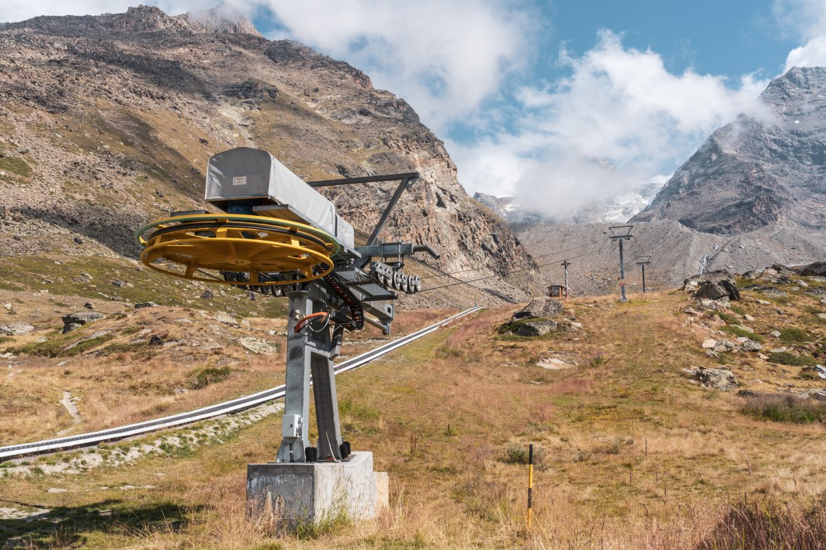 Talstation des Schlepplifts Sandiger Boden, September 2020