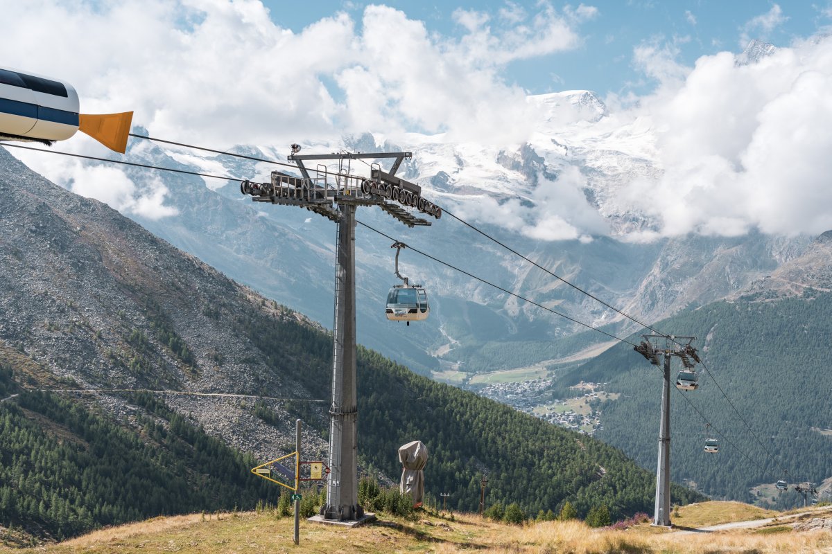 Kabinenbahn Saas-Grund-Kreuzboden, September 2020