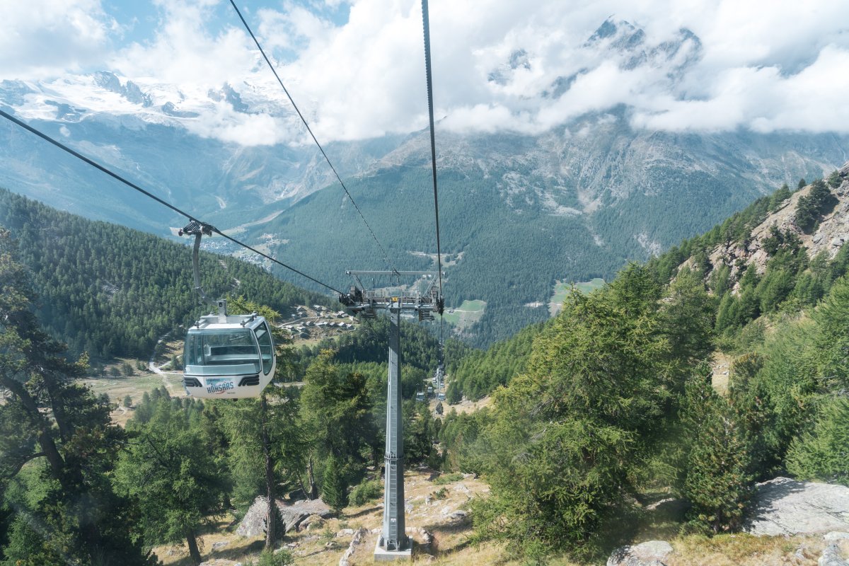 Kabinenbahn Saas-Grund-Kreuzboden, September 2020