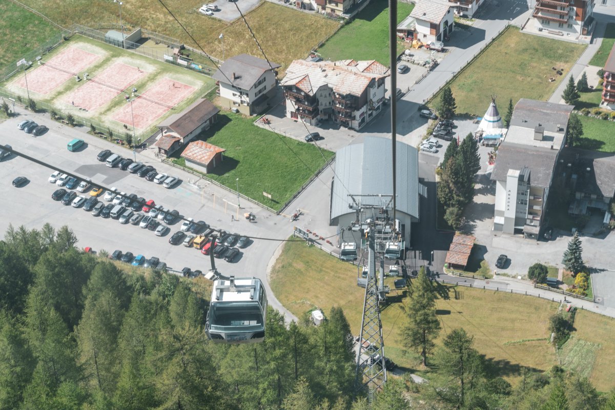 Kabinenbahn Saas-Grund-Kreuzboden, September 2020