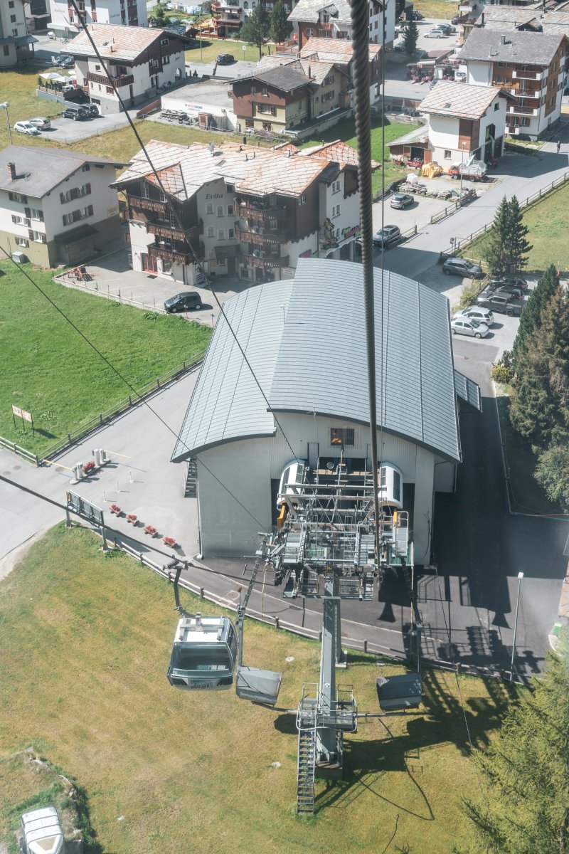Kabinenbahn Saas-Grund-Kreuzboden, September 2020