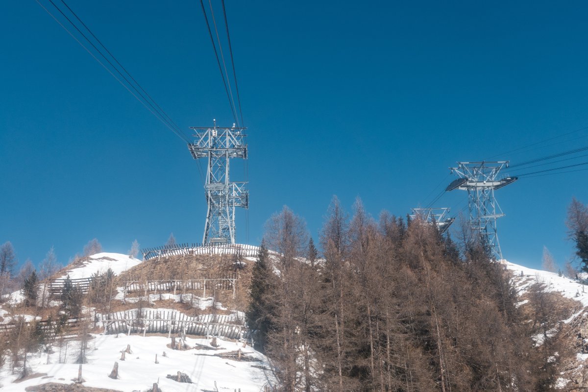 Luftseilbahnen Samnaun-Alp Trida Sattel, März 2021