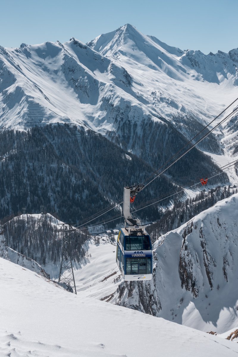 Luftseilbahnen Samnaun-Alp Trida Sattel, März 2021