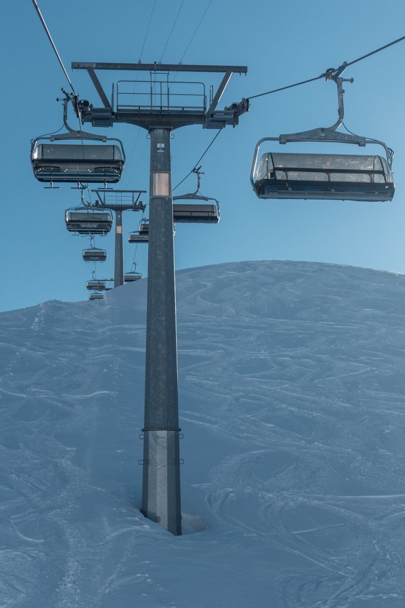 Sesselbahn Möser-Alp Trida Sattel, März 2021