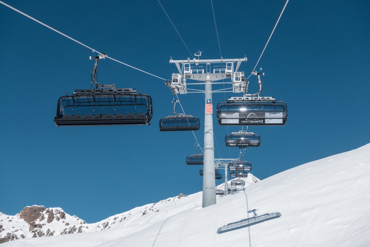 Sesselbahn Alp Trida-Visnitz, März 2021